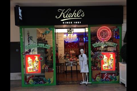 Kiehls Christmas window display